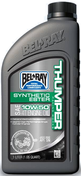 Motorový olej Bel-Ray THUMPER RACING WORKS SYNTHETIC ESTER 4T 10W-50 1 l